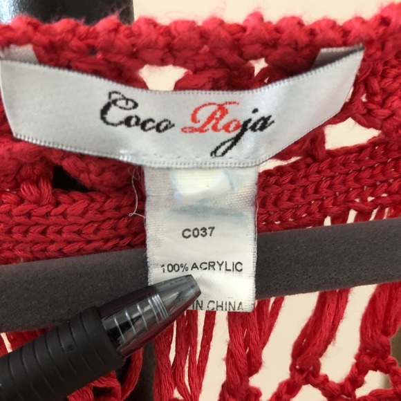 COCO ROJA acrylic loose short sleeves - Picture 7 of 7